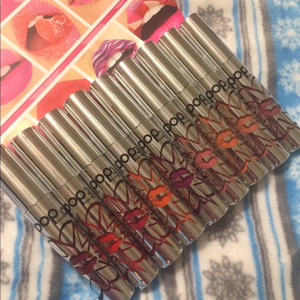 Brand new popbeauty permanent pout lipsticks
